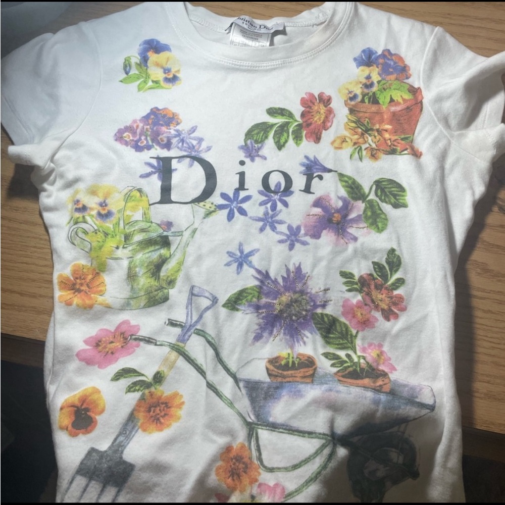 Dior Floral baby tee
